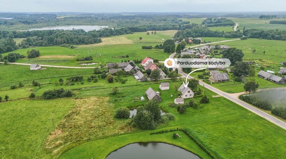 Parduodama sodyba ežerų ir miškų apsuptyje, Telšių r., Kegų k., Ilgio g. 27