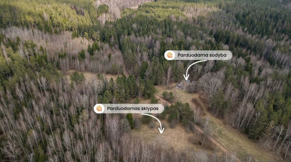 Parduodama sodyba gamtos apsuptyje, netoli Svilės &scaron;altinių &ndash; Gudmoni&scaron;kės k., Kelmės r.