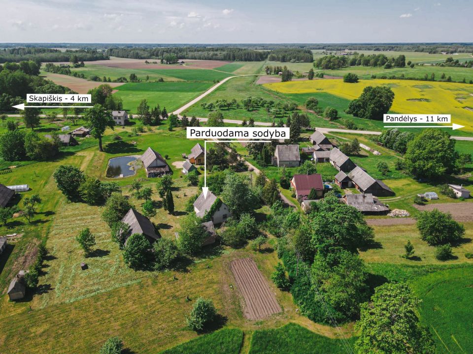 GALIMA PIRKTI IŠSIMOKĖTINAI! Parduodama sodyba Kupiškio r., Tvirų k.