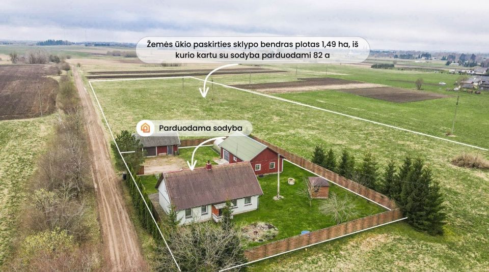 Parduodama sodyba Platelių g., Laivių k., Kretingos r.