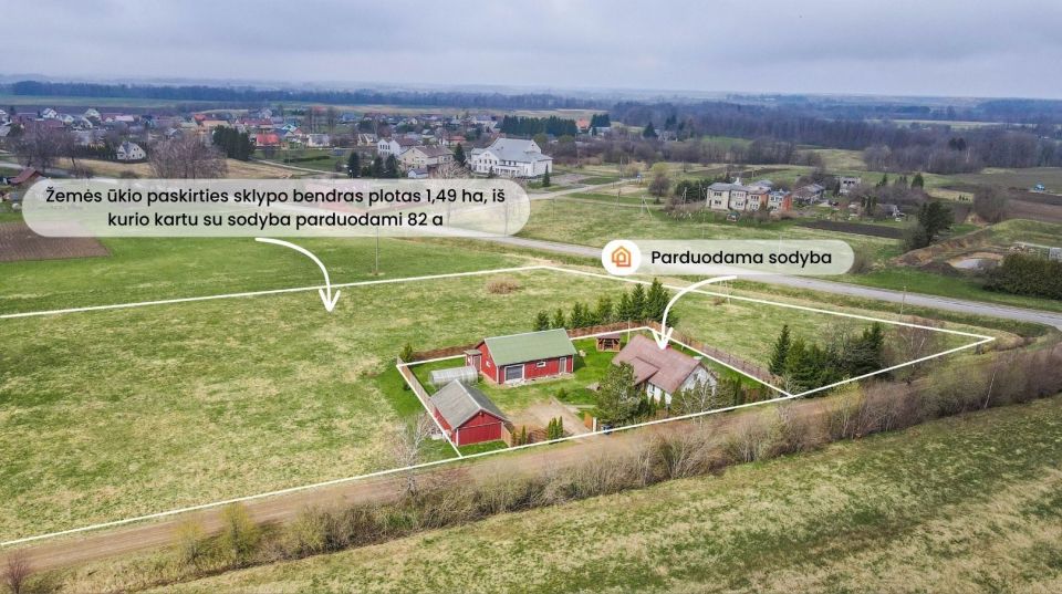 Parduodama sodyba Platelių g., Laivių k., Kretingos r.