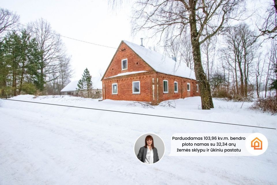 Parduodama sodyba ramioje vietoje, Pakruojo rajone, Butniūnų kaime, Žalioji g. 3