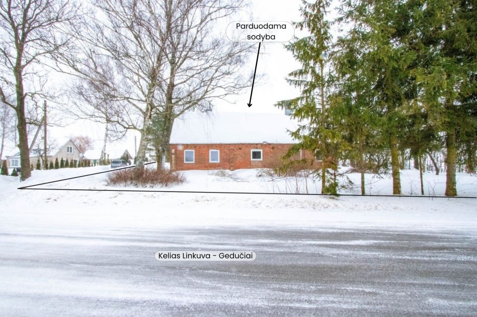Parduodama sodyba ramioje vietoje, Pakruojo rajone, Butniūnų kaime, Žalioji g. 3