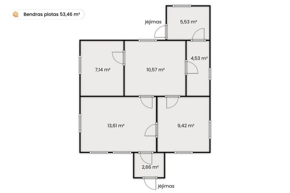 Parduodama sodyba Skuodo rajone, &scaron;alia Mosėdžio miestelio, Miesto Kalni&scaron;kių g. su 22 arų žemės sklypu