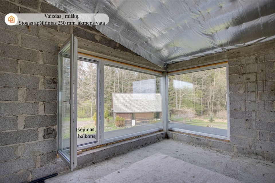 Parduodama sodyba su 3,35 ha. žemės sklypu, Prienų r., &Scaron;ilėnų k., Mi&scaron;ko g.