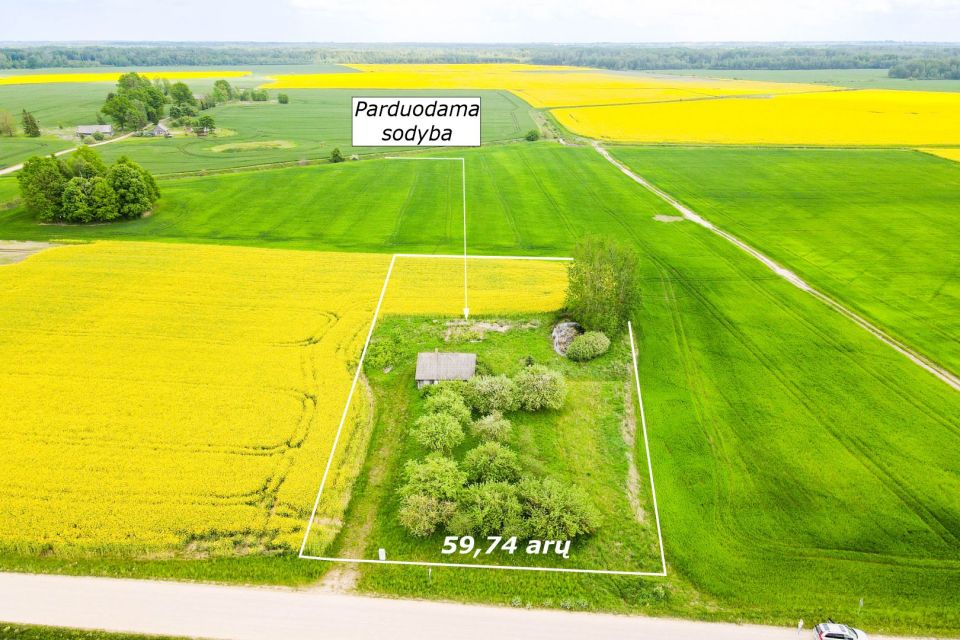 Parduodama sodyba su 59,74 arų namų valdos sklypu Aušrėnų k., Radviliškio r.