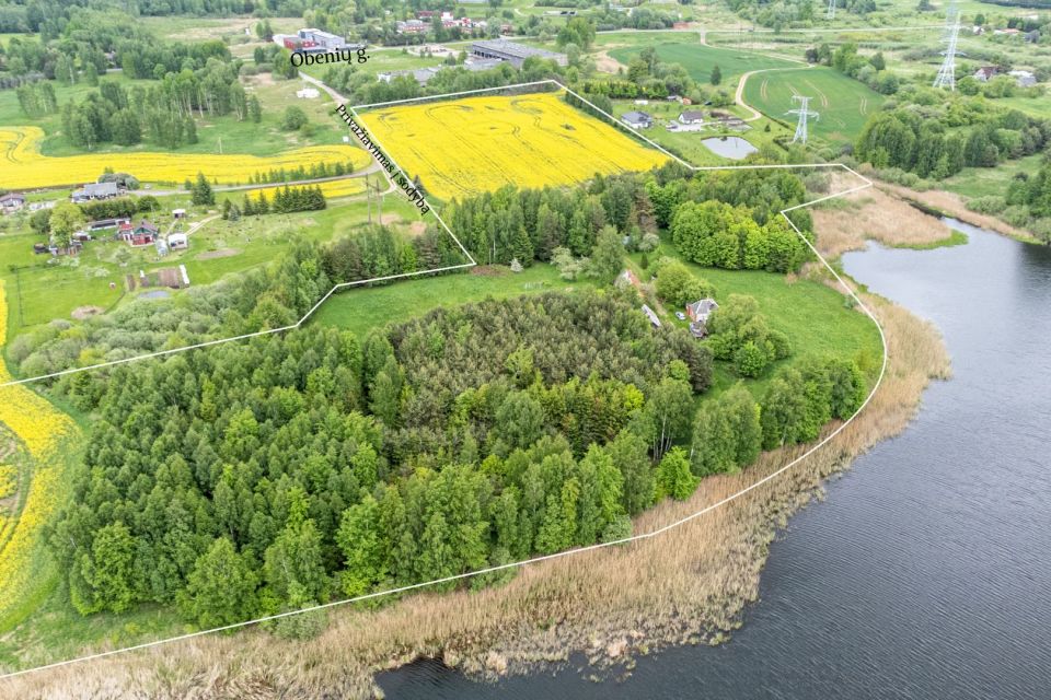 Parduodama sodyba su 5,86 ha. žemės sklypu, Elekrėnų sav., Obenių k.
