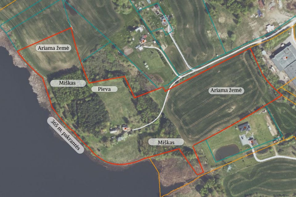 Parduodama sodyba su 5,86 ha. žemės sklypu, Elekrėnų sav., Obenių k.
