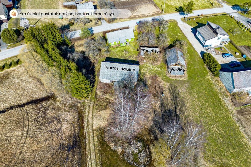 Parduodama sodyba su 7,36 ha bendro ploto sklypais Platelių g. 5, Žemaičių Kalvarijoje, Plungės r.