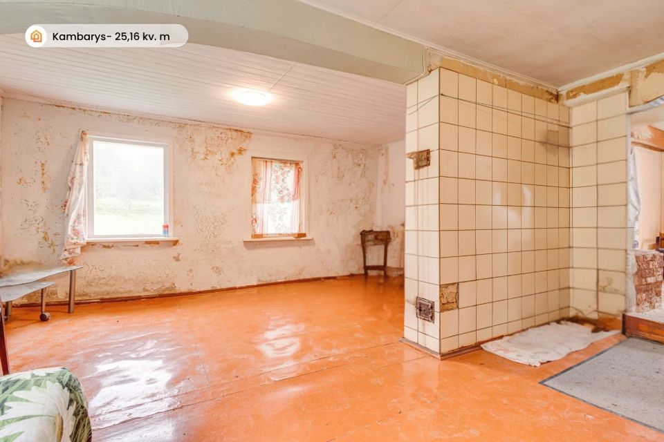 Parduodama sodyba su 81 aro ploto sklypu, Tel&scaron;ių r., Pabalvės k. Vainočių g. 46.