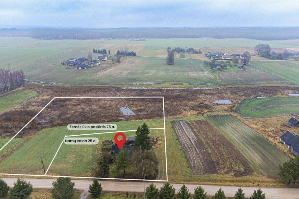 Parduodama sodyba su sklypu Kai&scaron;iadorių r., Kaugonių km., &Scaron;ilų g 49