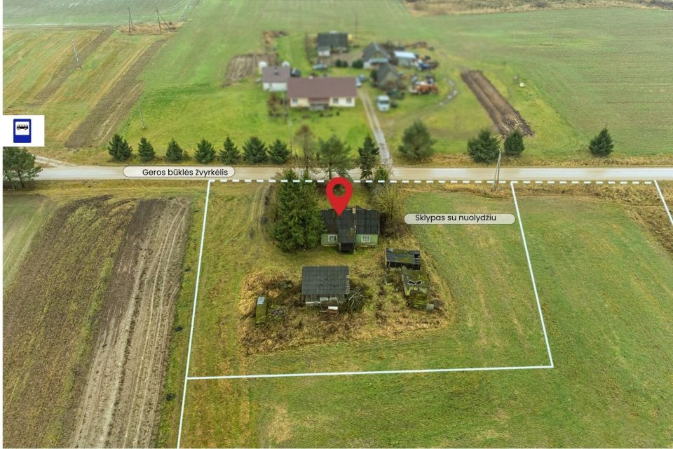 Parduodama sodyba su sklypu Kai&scaron;iadorių r., Kaugonių km., &Scaron;ilų g 49