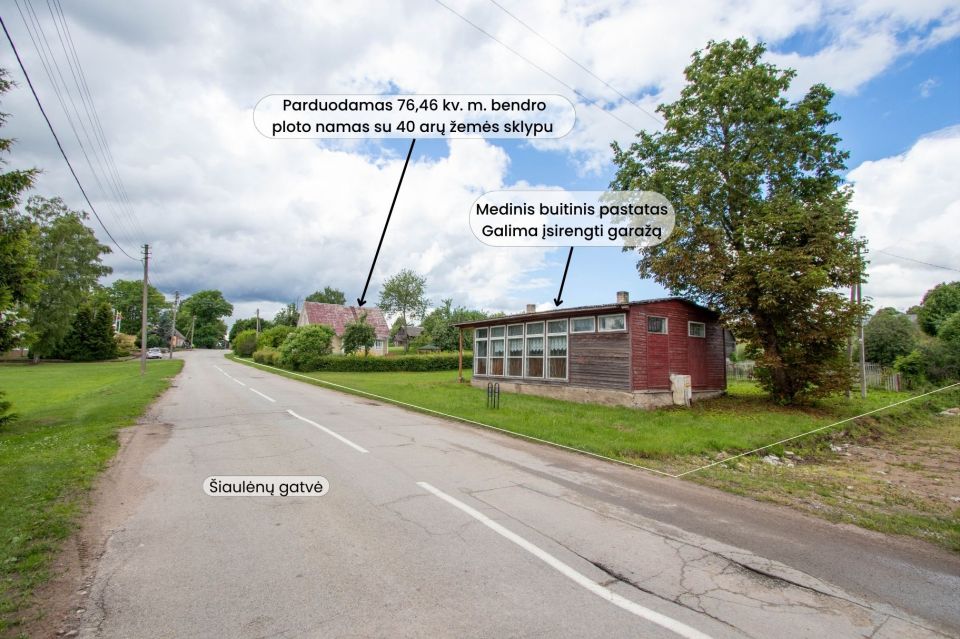 Parduodama sodyba vaizdingoje vietoje, Radvili&scaron;kio rajone, &Scaron;aukoto mstl., &Scaron;iaulėnų g. 38