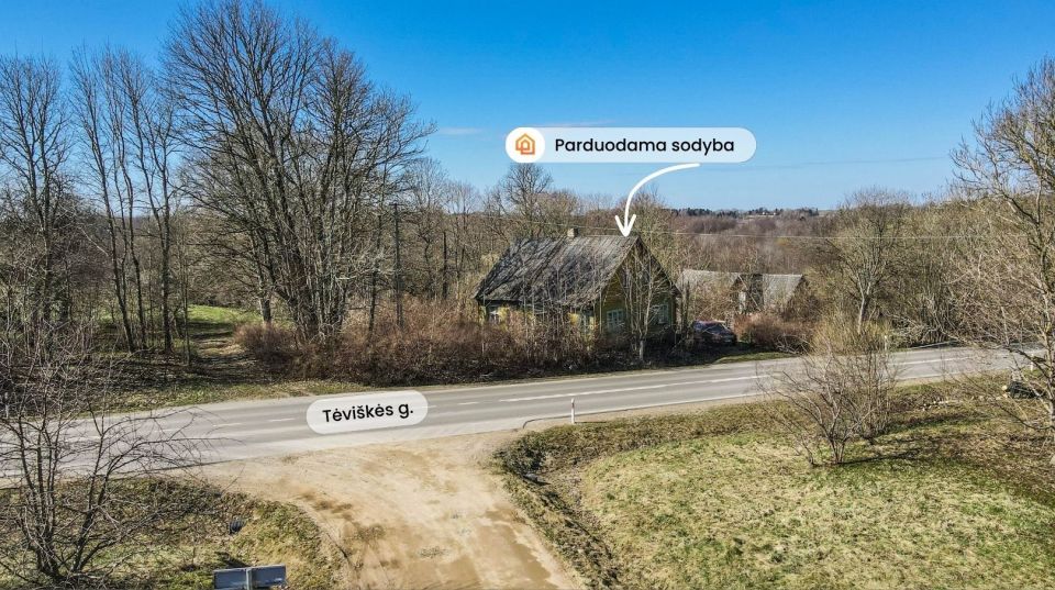 Parduodama sodyba vaizdingoje vietovėje su 4,40 ha sklypu Plungės r., Vydeikių k., Tėvi&scaron;kės g.