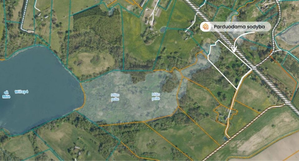 Parduodama sodyba vaizdingoje vietovėje su 4,40 ha sklypu Plungės r., Vydeikių k., Tėvi&scaron;kės g.