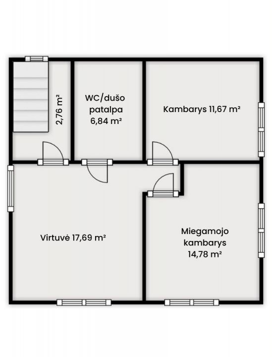Parduodama suremontuota mūrinio namo dalis Vijoliuose, Agronomijos g. 6, &Scaron;iaulių r.