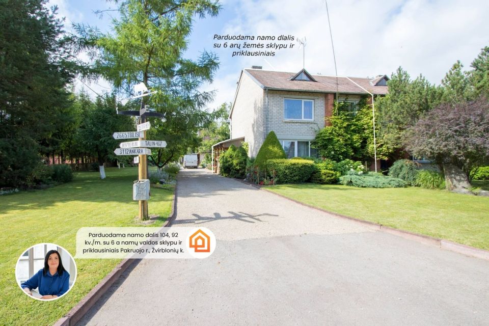 Parduodama tvarkinga ir jauki 2 auk&scaron;tų gyvenamojo namo dalis i&scaron;puoselėtoje aplinkoje Pakruojo r., Žvirblonių k., Simani&scaron;kių g. 21.