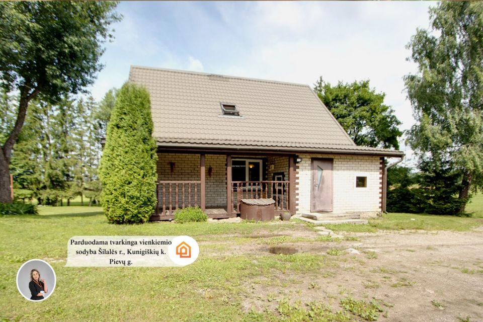 Parduodama tvarkinga vienkiemio sodyba &Scaron;ilalės r., Kunigi&scaron;kių k. Pievų g.