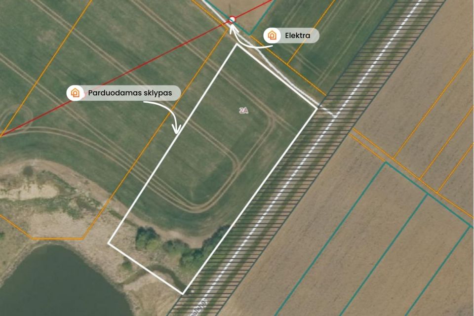 Parduodamas 0,4650 ha žemės ūkio paskirties sklypas Me&scaron;kuičiuose, &Scaron;iaulių g. 2A