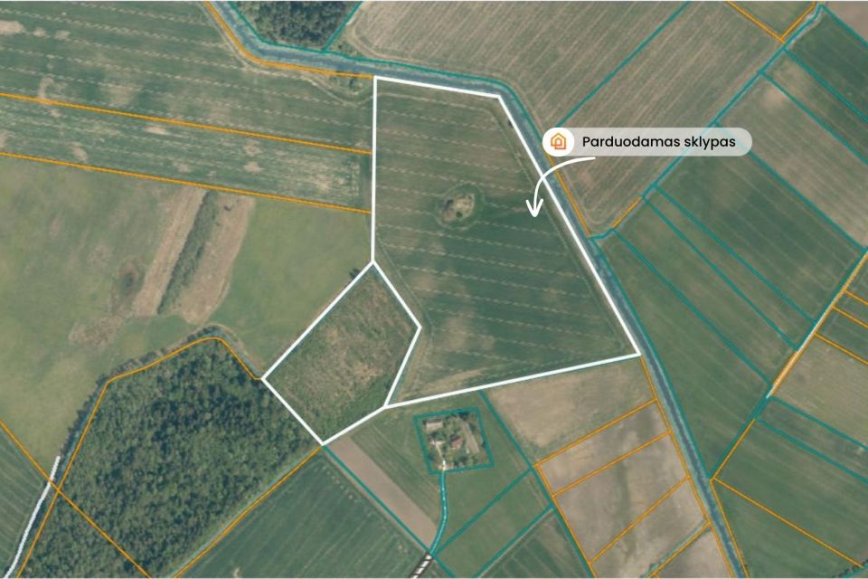 Parduodamas 8,7247 ha žemės ūkio paskirties sklypas Amalių k., &Scaron;iaulių r.