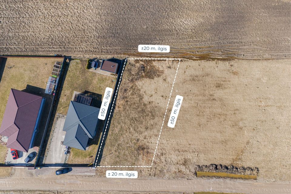 Parduodamas 10 arų gyvenamosios paskirties žemės sklypas Priegliaus g., Tru&scaron;elių k., Klaipėdos r.