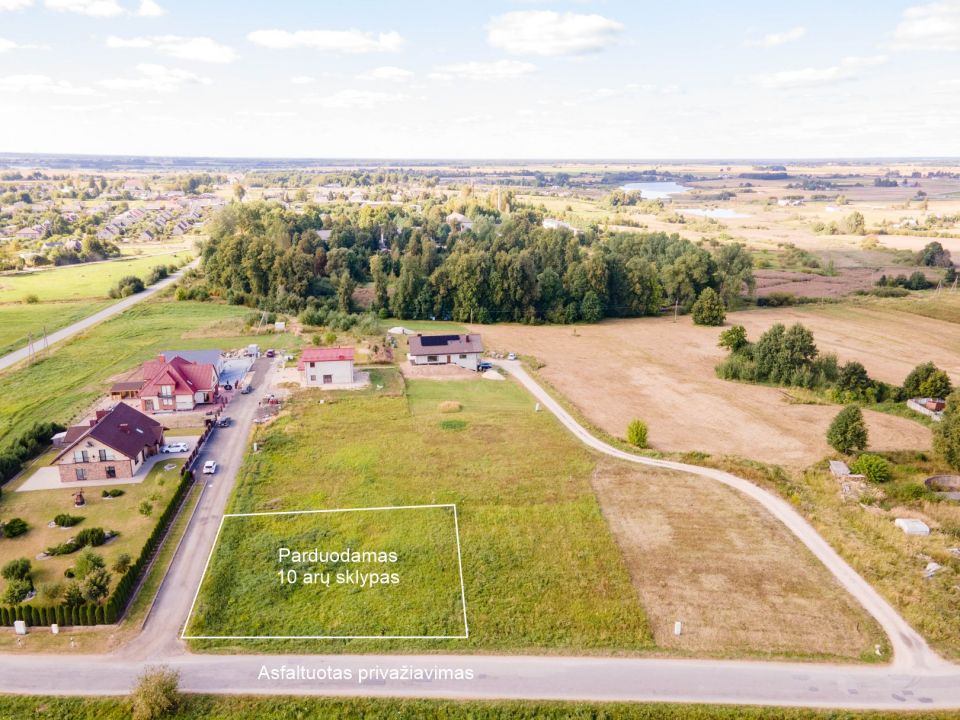 Parduodamas 10 arų namų valdos sklypas Aukštelkėje, Šiaulių r.
