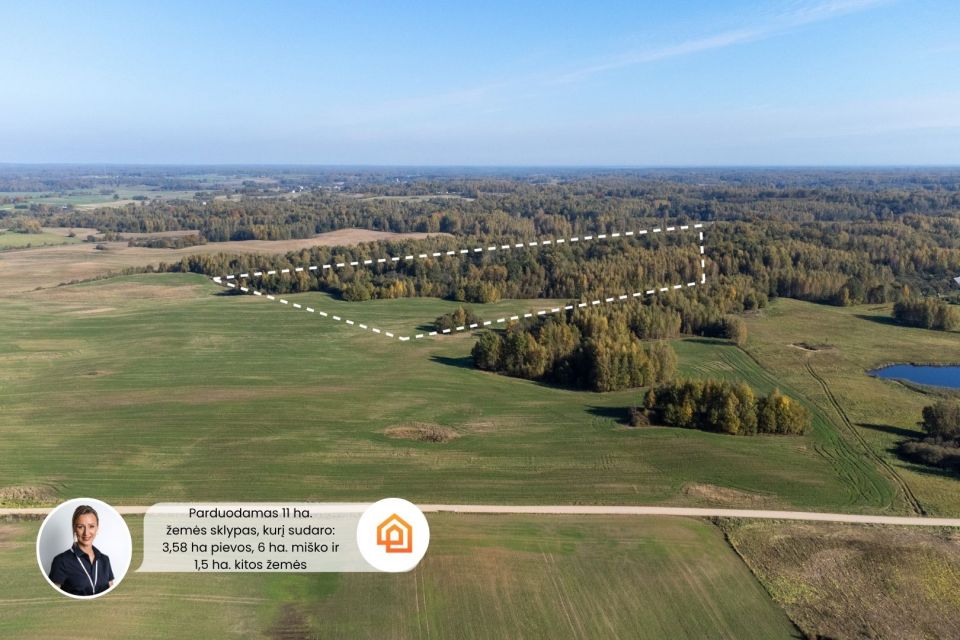 Parduodamas 11,035 ha. žemės sklypas, &Scaron;luini&scaron;kių k., Vilniaus r.