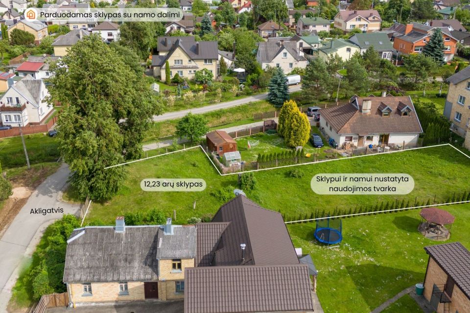 Parduodamas 12,23 arų sklypas su namo dalimi Medelyno mikrorajone Mi&scaron;ko g. 37C, &Scaron;iauliai