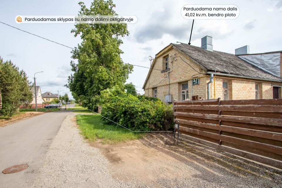 Parduodamas 12,23 arų sklypas su namo dalimi Medelyno mikrorajone Mi&scaron;ko g. 37C, &Scaron;iauliai
