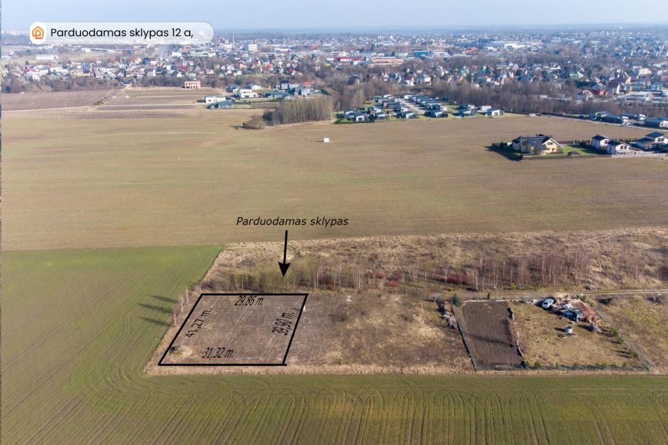 Parduodamas 12 a. namų valdos žemės sklypas Kaune, Pagairės. akl.