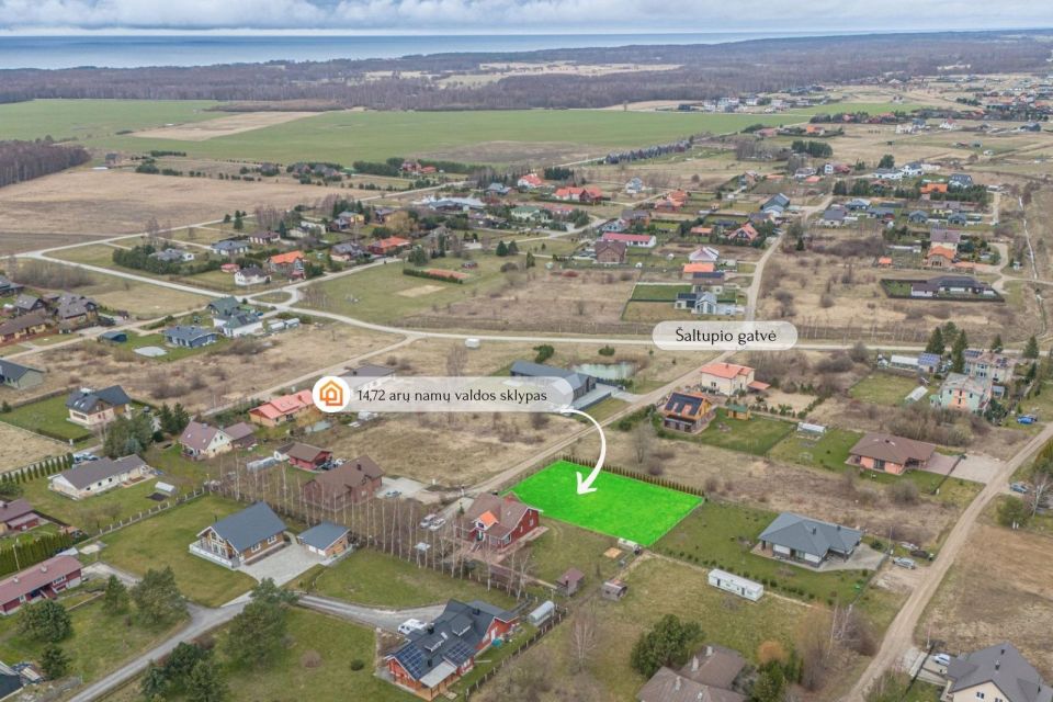 Parduodamas 14,72 arų namų valdos sklypas prie jūros - Kunkių k., Klaipėdos rajone!
