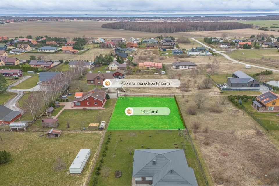 Parduodamas 14,72 arų namų valdos sklypas prie jūros - Kunkių k., Klaipėdos rajone!