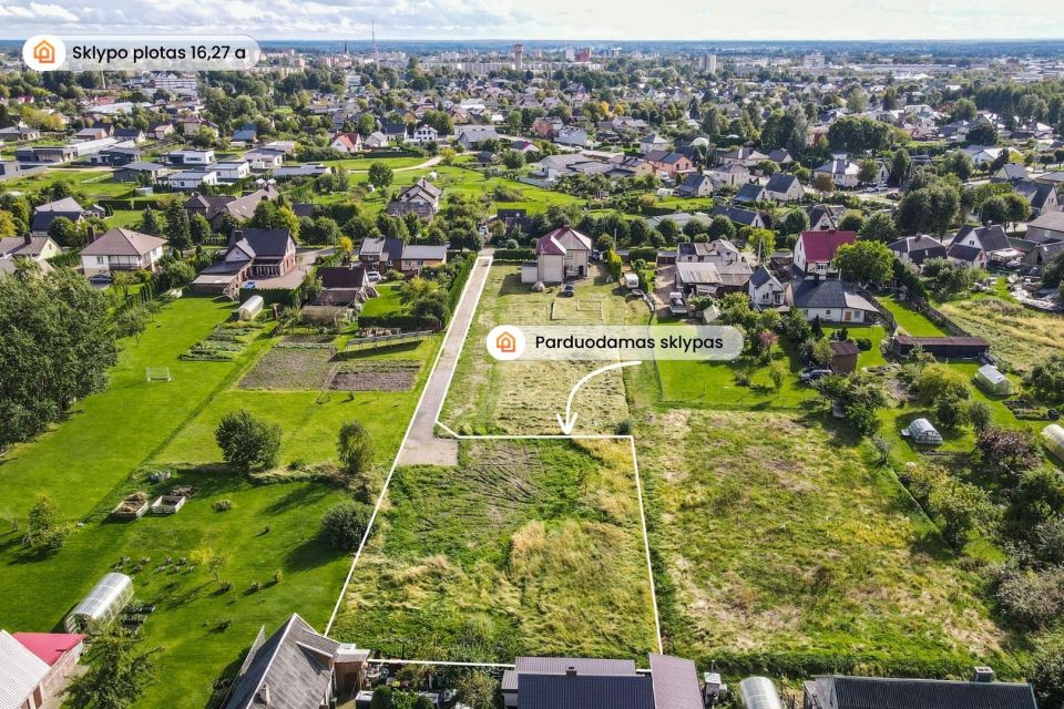 Parduodamas 16,27 arų namų valdos sklypas Mažeikiuose, &Scaron;iaurės g. 9A.