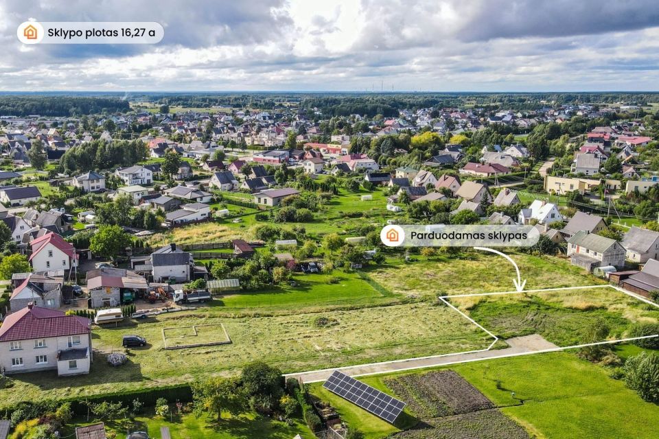 Parduodamas 16,27 arų namų valdos sklypas Mažeikiuose, &Scaron;iaurės g. 9A.