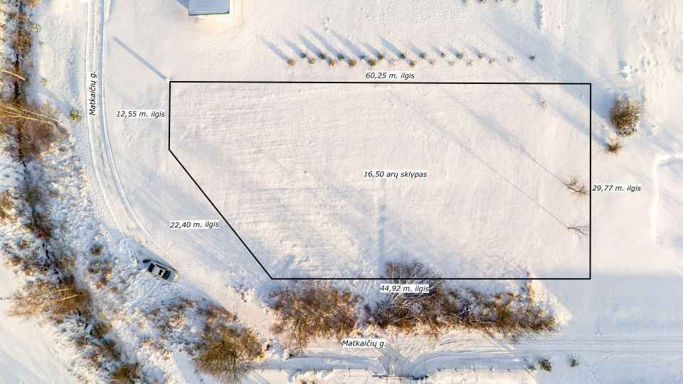 Parduodamas 16,50 arų namų valdos sklypas Matkaičių g. 15, Auk&scaron;telkės k., &Scaron;iaulių r.