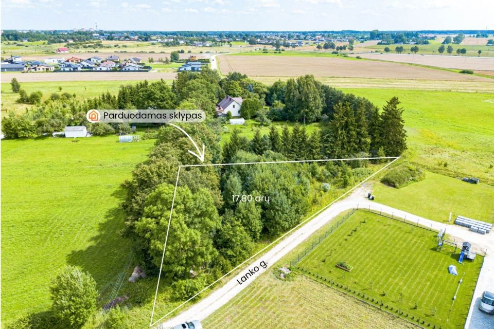 Parduodamas 17,8 arų žemės sklypas Lanko g. 5, Dainų k., &Scaron;iaulių r.
