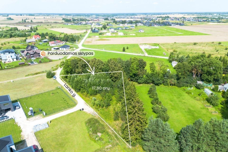 Parduodamas 17,8 arų žemės sklypas Lanko g. 5, Dainų k., &Scaron;iaulių r.