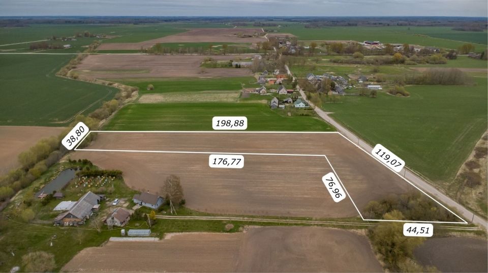 Parduodamas 1,0451 ha žemės ūkio paskirties sklypas Sereikių k., &Scaron;iaulių r.