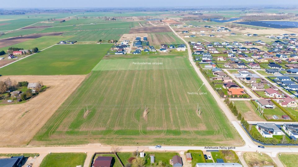 Parduodamas 1,8189 ha  žemės ūkio paskirties sklypas Tautinių g., Dainų k., Šiaulių raj.