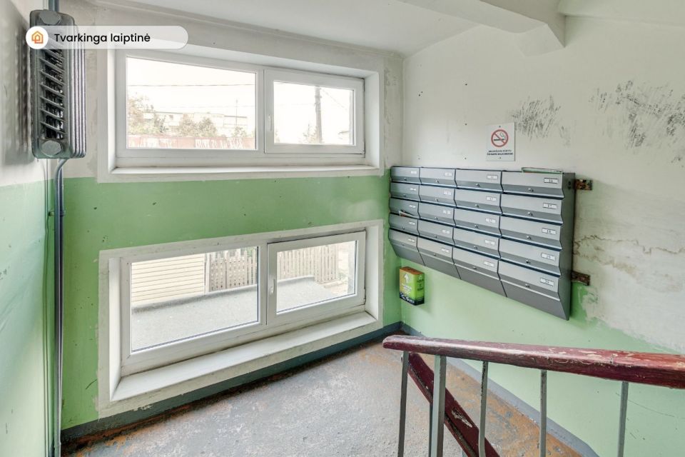 Parduodamas 1 kambario butas 2-me auk&scaron;te, Radvili&scaron;kio centre, Gedimino g. 1