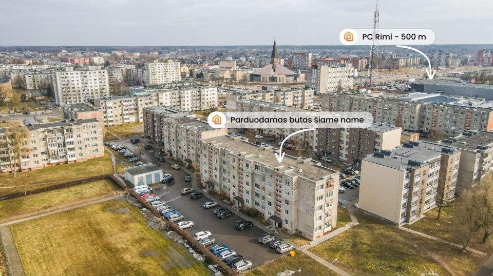 Parduodamas 1 kambario butas Mažeikiuose, Draugystės g.