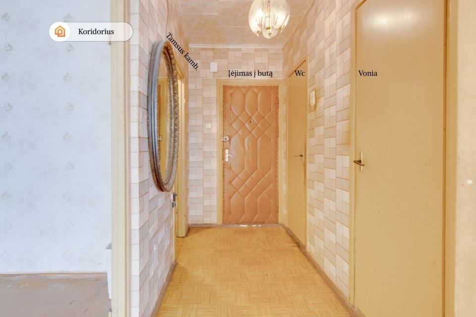 Parduodamas 1 kambario butas Rasytės g. 26, Kaunas