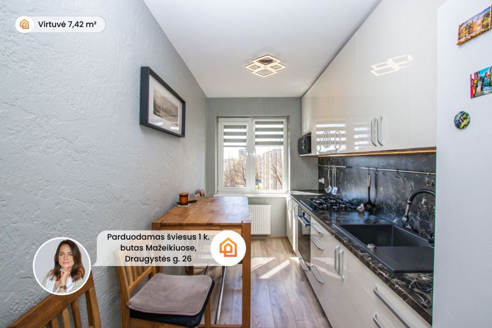 Parduodamas 1 kambario butas renovuotame name, Draugystės g. Mažeikiuose