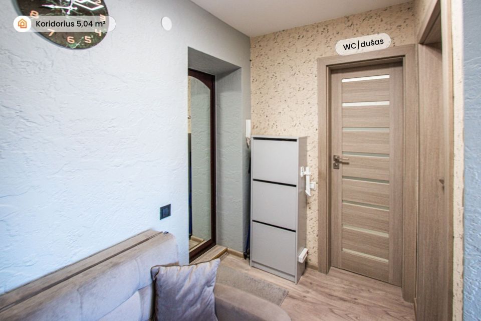 Parduodamas 1 kambario butas renovuotame name, Draugystės g. Mažeikiuose