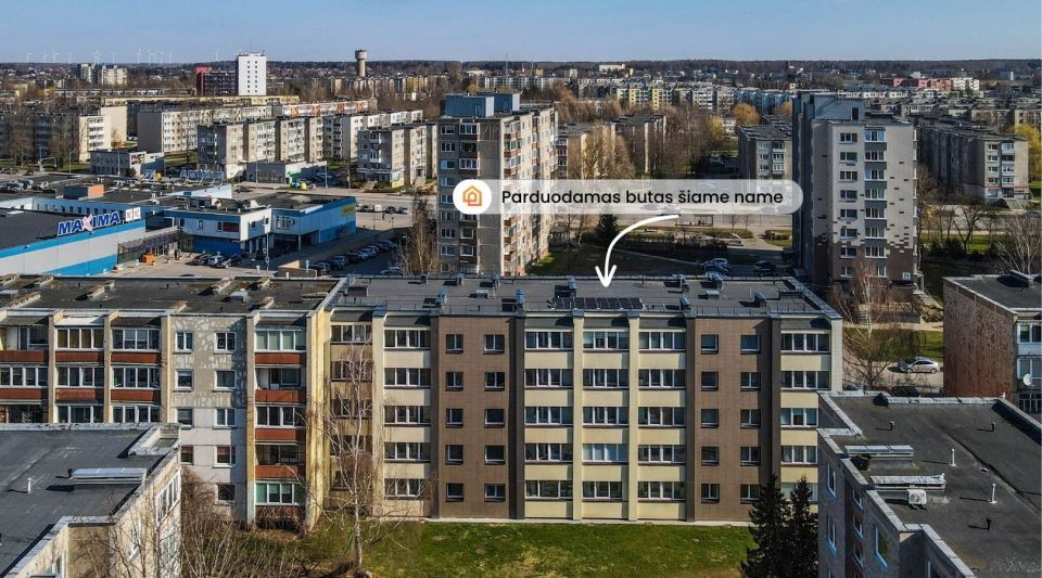 Parduodamas 1 kambario butas renovuotame name, Draugystės g. Mažeikiuose