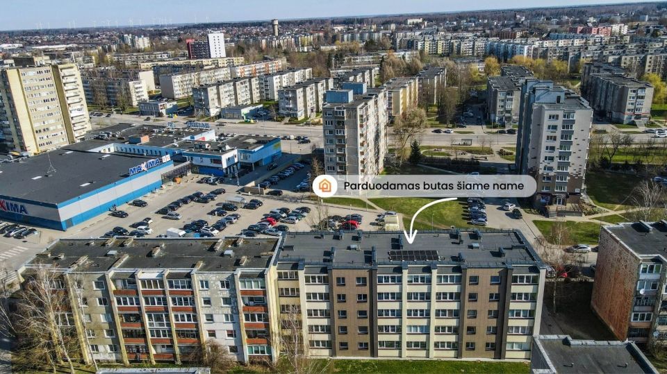 Parduodamas 1 kambario butas renovuotame name, Draugystės g. Mažeikiuose