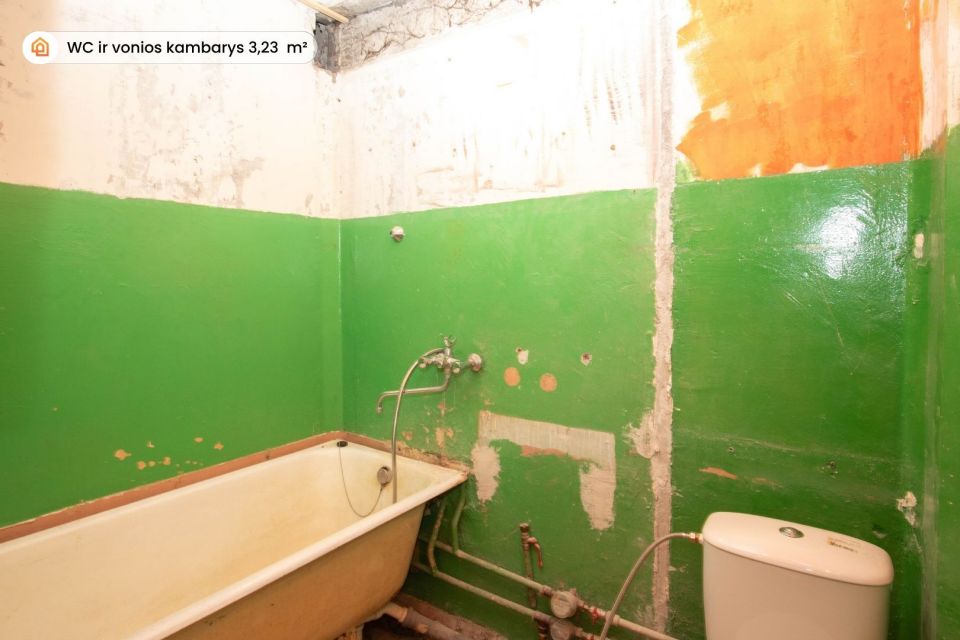 Parduodamas 1 kambario butas renovuotame name Ventos mieste
