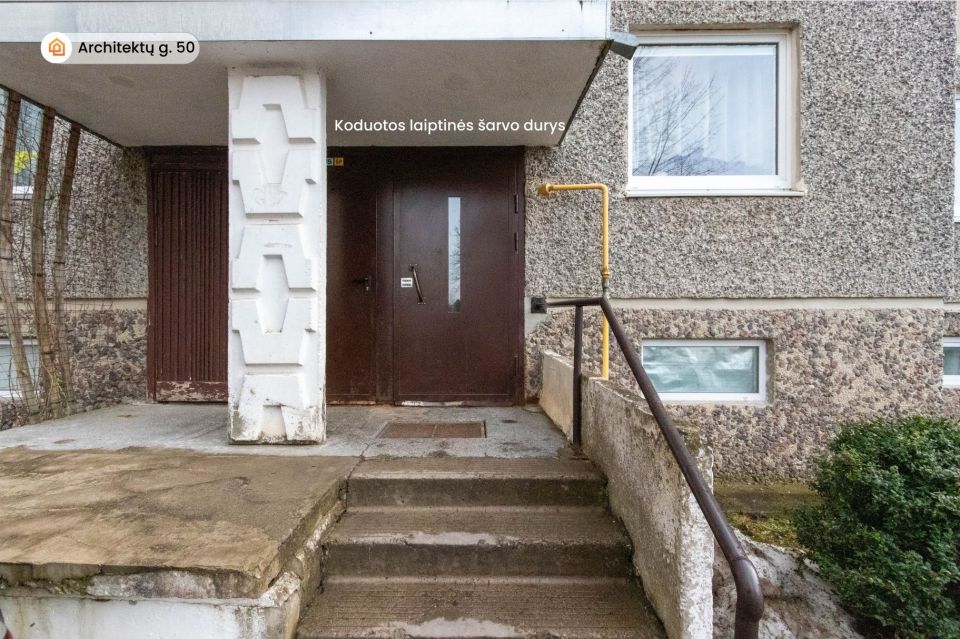Parduodamas 1 kambario butas &Scaron;iauliuose, Architektų g. 50