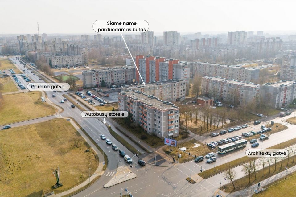 Parduodamas 1 kambario butas &Scaron;iauliuose, Architektų g. 50