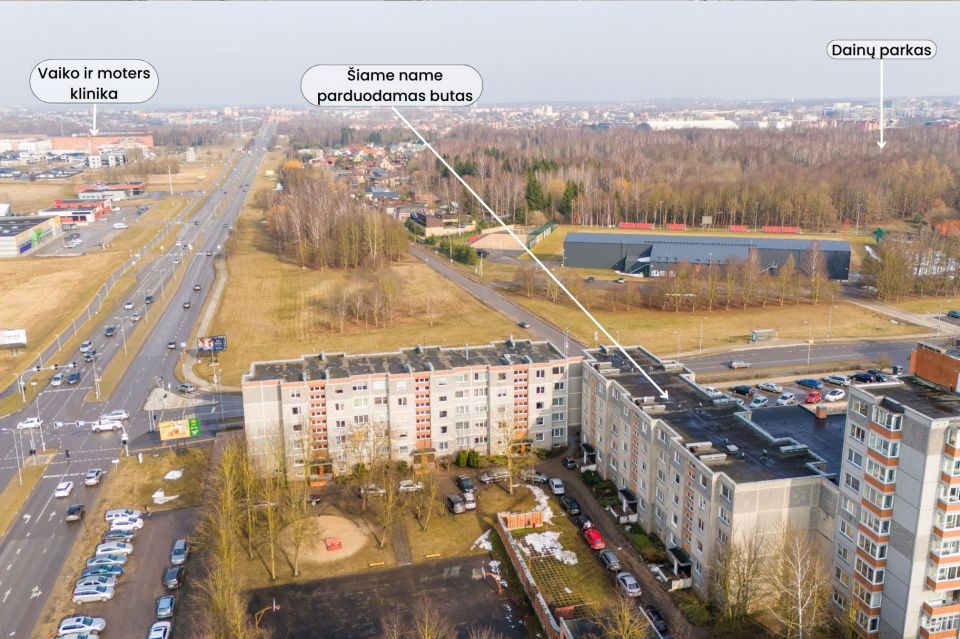 Parduodamas 1 kambario butas &Scaron;iauliuose, Architektų g. 50